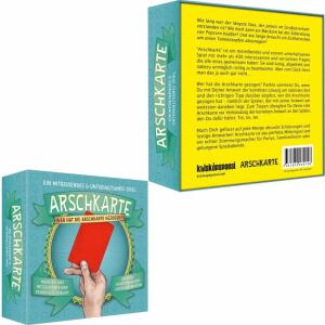Pegasus Kartenspiel  Arschkarte, unterhaltsames Spiel mit mehr als 400 interessanten,, verrückten und unmöglich beantwortbaren Fragen,, ab 2 Spieler, Spieldauer 10-120 min, ab 12 Jahren