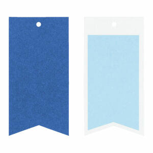 Geschenkanhänger 12er  One Color dunkelblau, Stewo