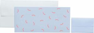 Gutscheinkarte 11x23cm  Laola hellblau, für Geschenkkarten, Stewo