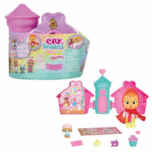 Cry Babies Magic Tears  Storyland, 6 verschiedene Puppen,, 10 Accessoires, Verpackung als Spielkulisse verwendbar,, ab 3 Jahren