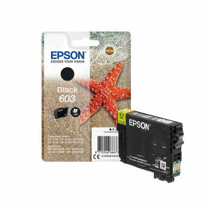 Epson Druckerpatrone  603 Black, C13T03U14020 für, WorkForce WF-2810DWF WF-2830DWF WF-2835DWF WF-2850DWF, Expression Home XP-2100 XP-2105 XP-3100 XP-3105, XP-4100 XP-4105