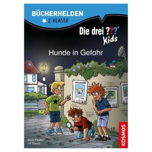 Die drei ??? Kids Hunde  in Gefahr 2. Klasse, Detektivbuch von Ulf Blanck, Boris Pfeiffer und S. Gumpert,, 62 Seiten, ab 7 Jahren, Kosmos