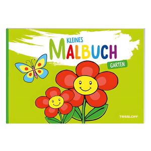 Kleines Malbuch Garten Beschäftigungsheft, 64 Seiten,