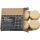 SIGEL BA210 Holz-Magnete - beige - rund - Haftkraft auf Glas-Magnetboards: 14 Blatt (A4, 80g/m²) - Ø 33 mm - 3,30 x 0,90 x 3,30 cm - 4 Stück - für Glas-Magnetboards, magnetische Whiteboards und weitere magnetische Oberflächen