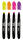 JOVI DECOR glass NEON Wachsmalstifte 4er Schachtel, Neon Farben sortiert