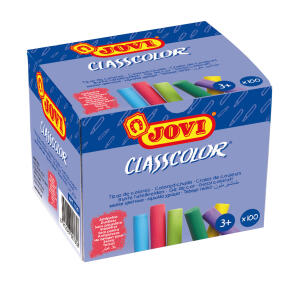 JOVI Tafelkreiden CLASSCOLOR 100er Schachtel, farbig sortiert