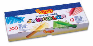 JOVI JOVICOLOR Wachsstifte ECONOMY PACK 300er Schachtel, 25 Stück je Farbe