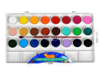 JOVI Wasserfaben 24 Farben je 22ml mit Pinsel