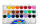 JOVI Wasserfaben 24 Farben je 22ml mit Pinsel