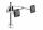 Novus Monitorhalter MY twin arm 2.0 G Kabelloch-& Bohrschraubbefestigung