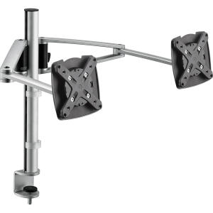 Novus Monitorhalter MY twin arm 2.0 C mit Systemzwinge 1, silber