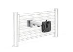 Novus TSS-Tragarm SlatWall silber-anthrazit, 1-teilig,bis...