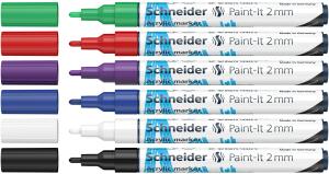 Schneider Acrylmarker Paint-It 310 2mm Etui Set1 6 Stück sortiert