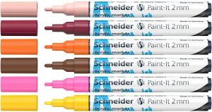 Schneider Acrylmarker Paint-It 310 2mm Etui Set3 6 Stück sortiert