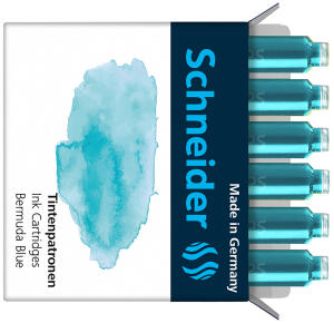 Schneider Tintenpatrone Bermuda Blue Packung 6 Stück