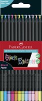 Faber Castell Buntstift BlackEdition 3,3 mm Neon+Pastel 12er