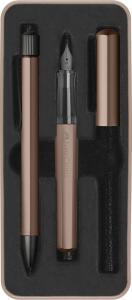 Faber Castell Füller und Kugelschreiber Hexo bronze