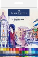 Faber Castell Aqua Dual Marker Gofa 0,4 mm 24er Etui