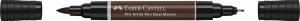 Faber Castell Tuschestift PAP Dual Marker sepia dunkel