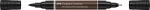 Faber Castell Tuschestift PAP Dual Marker sepia dunkel