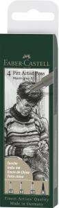 Faber Castell Tuschestift Pitt Artist Pen 4er warmgrau IV