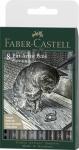 Faber Castell Tuschestift Pitt Artist Pen Grey&Black 8er