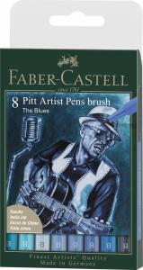 Faber Castell Tuschestift Pitt Artist Pen 8er Blues