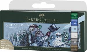 Faber Castell Tuschestift Pitt Artist Pen B 6er Winterlude