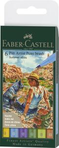 Faber Castell Tuschestift Pitt Artist Pen B 6er Summervibes