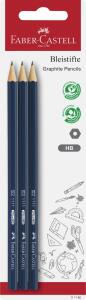 Faber Castell Bleistift 1111 HB bunt 3er