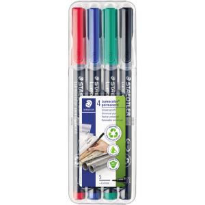 Staedtler Folienstift Lumocolor perm.S 4 ST