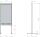 Stellwandtafel transparent NOBO 1915558 78x206cm