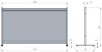 Tischteiler 1470x860mm transparent NOBO 1915548