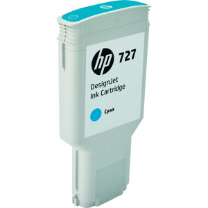 Hewlett Packard (HP) Original HP Tintenpatrone cyan (F9J76A,727,727C,727CYAN,NO727,NO727C,NO727CYAN)