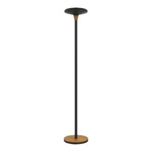 Unilux BALY BAMBOO LED-Deckenfluter schwarz-bambus dimmbar