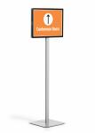 Durable Bodenständer A3 d.gr hoch/quer Info Stand BASIC A4