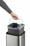 Durable Abfalleimer mit Sensor 12l si aus Edelstahl