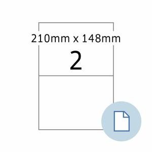 Herma Etiketten permanent haftend 210 x 148 mm PE-Folie weiss 250 Bl 250 Etik. LaserCopy