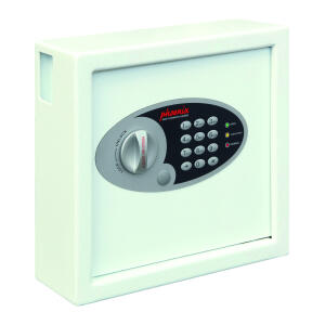 PHÖNIX SAFE Schlüsseltresor Cygnus Elektronikschloss - 30 Haken, 300 x 280 x 100 mm, weiß