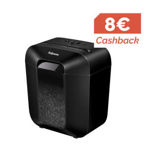 Fellowes Aktenvernichter Powershred - LX25M, Mini-Cut Partikel, 4 x 12 mm, schwarz