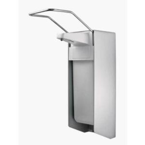 TEMDEX Desinfektionsmittel- & Seifen-Spender mit langem Armhebel - 500 ml, grau, Aluminium