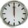 Unilux STATION Wanduhr metallgrau, Bahnhofsuhr mit Funksteuerung und leisem Uhrwerk