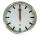 Unilux STATION Wanduhr metallgrau, Bahnhofsuhr mit Funksteuerung und leisem Uhrwerk