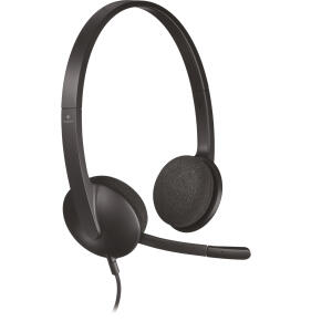 LOGITECH Headset H340 schwarz