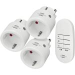 Funkschalt-Set Comfort-Line Mini 3+1, 3er Funksteckdosen Set