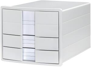 HAN Schubladenbox IMPULS A4/C4 3 geschloss Schublad inkl. Einsatz weiß