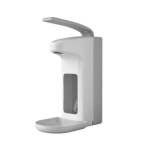 TEMDEX Desinfektionsmittel- & Seifen-Spender mit Armhebel - 500 ml, grau, Kunststoff