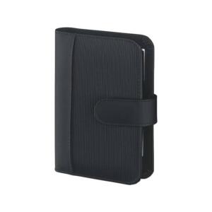 BSB Zeitplaner Pocket Rillendesign A7 Softfolie schwarz