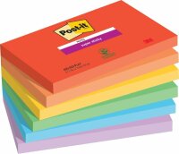 Post-it Haftnotizblock Playful - 76 x 127 mm, 6x 90...