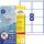 Avery Zweckform L8014REV-10 Antimikrobielle Etiketten - 99,1 x 67,7 mm ablösbar, transparent, 80 Stück